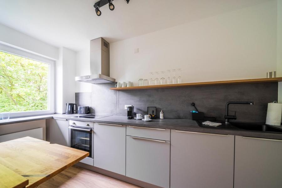 Glueck Auf Appartements Kaiserstrasse Muelheim มึลไฮม์ อันแดร์ รัวร์ ภายนอก รูปภาพ